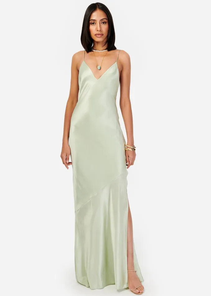 CAMI NYC Dresses Women Raven Gown Sea Glass