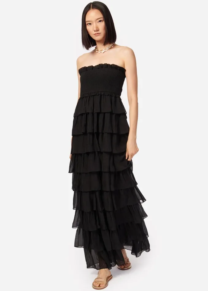 CAMI NYC Dresses Women Stella Chiffon Gown Black