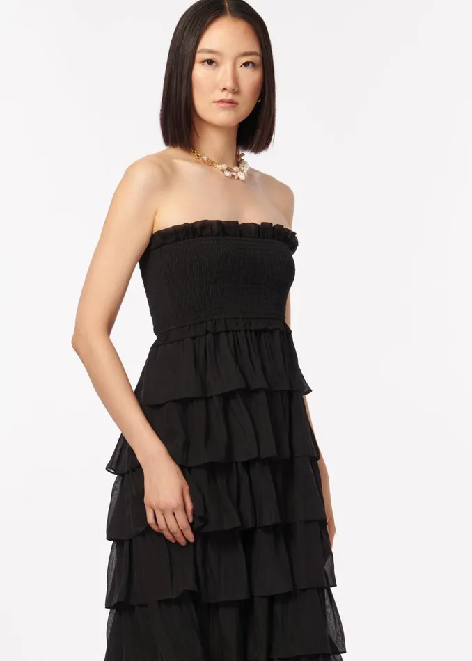 CAMI NYC Dresses Women Stella Chiffon Gown Black