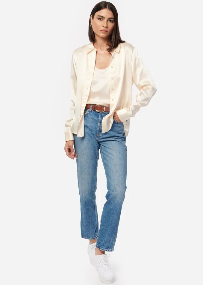 CAMI NYC Tops and Sweaters Women Crosby Blouse Ceramic