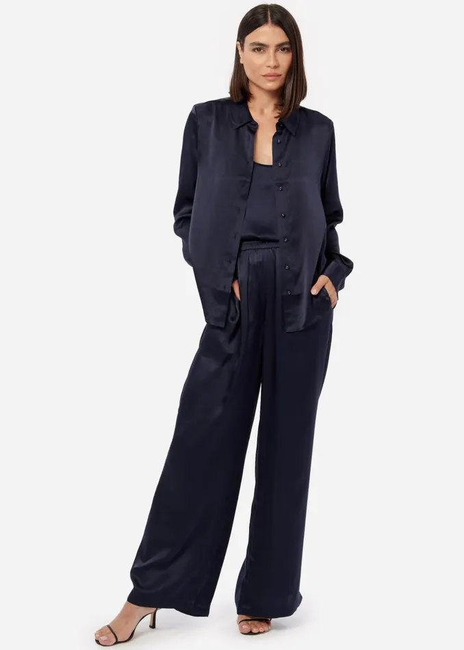 CAMI NYC Tops and Sweaters Women Crosby Blouse Navy
