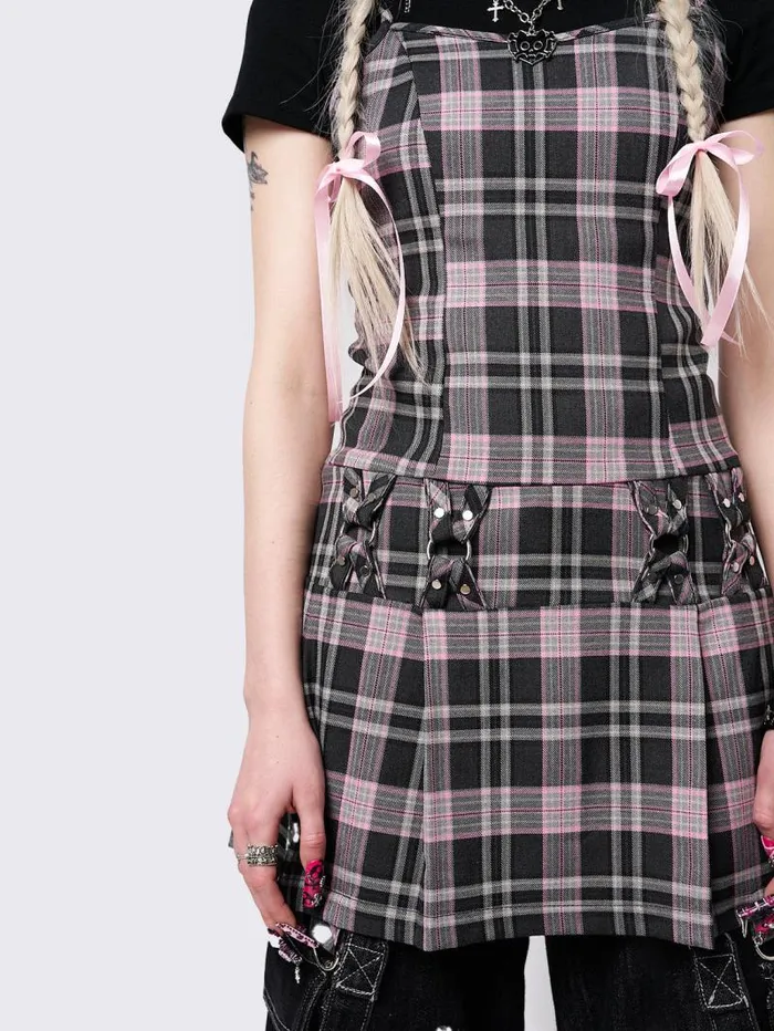 Camila Straps Plaid Mini Dress Women Minga London Dresses Camila Straps Plaid Mini Dress Women Minga London Dresses
