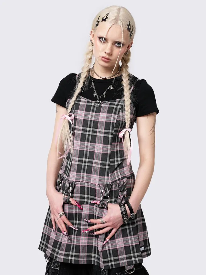 Camila Straps Plaid Mini Dress Women Minga London Dresses Camila Straps Plaid Mini Dress Women Minga London Dresses