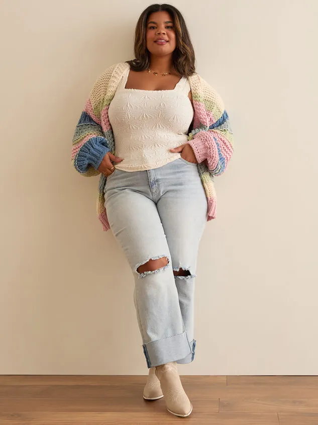 Camille Striped Chunky Knit Cardigan Multicolor Women Altar039d State Sweaters Cardigans Camille Striped Chunky Knit Cardigan Multicolor Women Altar039d State Sweaters Cardigans