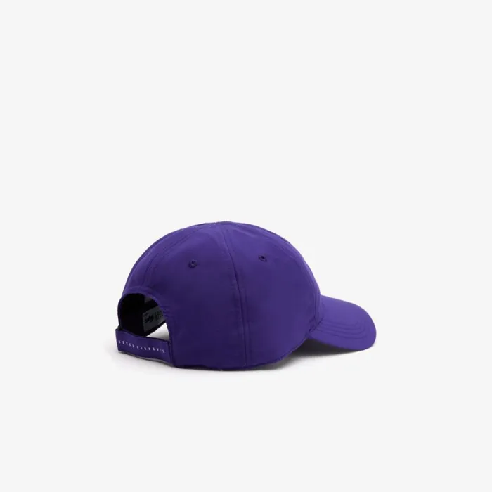Caps and Hats Men Lacoste Mens SPORT X Novak Djokovic Microfiber Cap Purple W1g