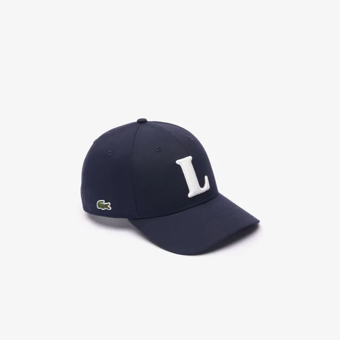 Caps and Hats MenWomen Lacoste Unisex 3D Embroidered Cotton Twill Baseball Cap Abysm Blue Hde