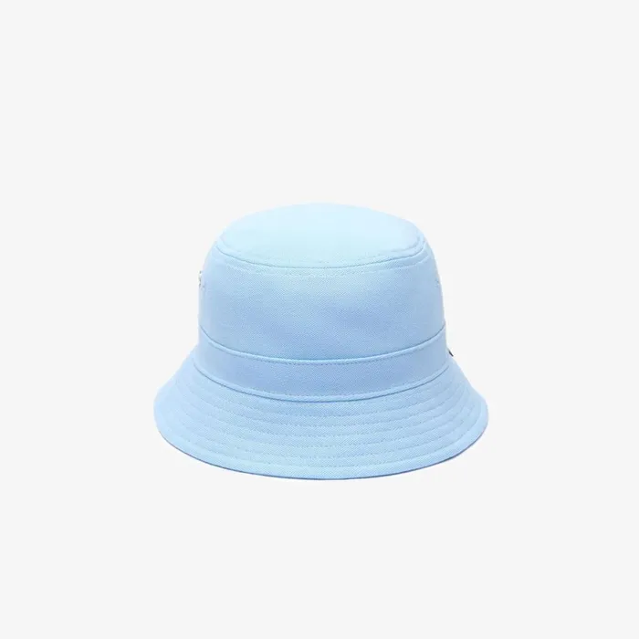 Caps and Hats MenWomen Lacoste Unisex Organic Cotton Bucket Hat Pastel Blue Hbp