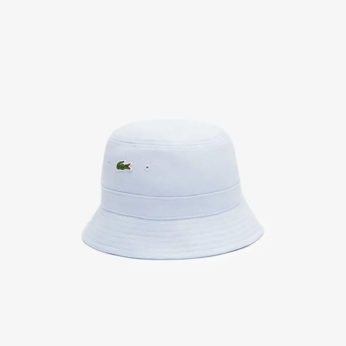 Caps and Hats MenWomen Lacoste Unisex Organic Cotton Bucket Hat Phoenix Blue J2g