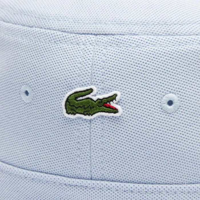 Caps and Hats MenWomen Lacoste Unisex Organic Cotton Bucket Hat Phoenix Blue J2g