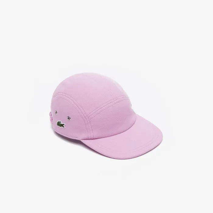 Caps and Hats MenWomen Lacoste Unisex Organic Cotton Piqu Cap Pink Ixv