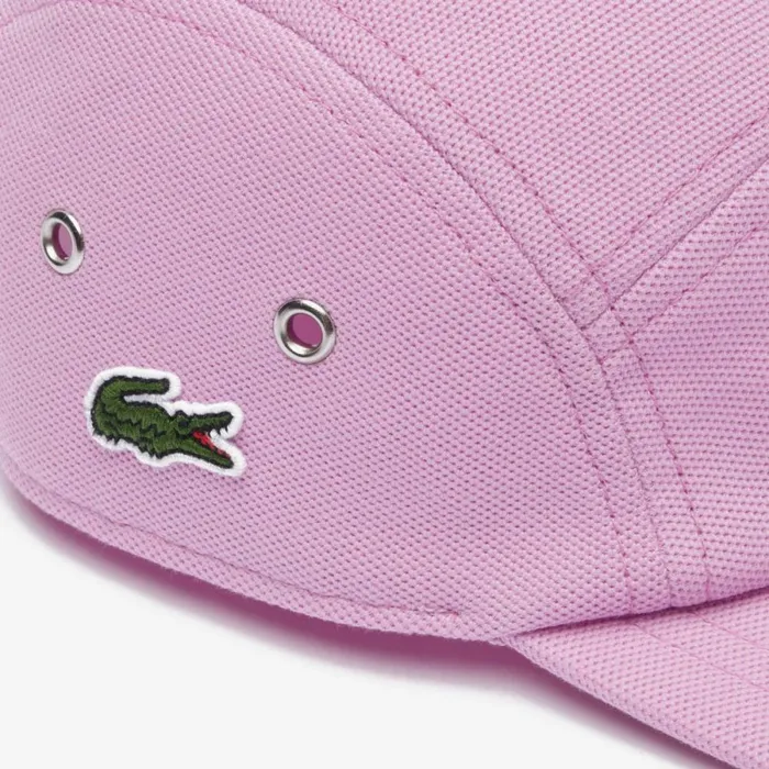 Caps and Hats MenWomen Lacoste Unisex Organic Cotton Piqu Cap Pink Ixv