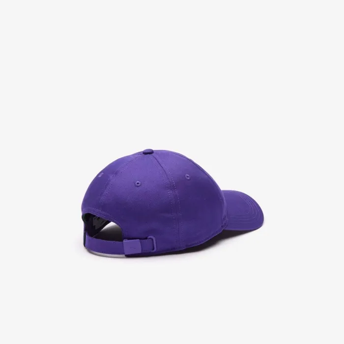 Caps and Hats MenWomen Lacoste Unisex Organic Cotton Twill Cap Acai Purple Sni