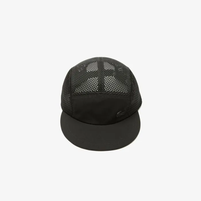 Caps and Hats MenWomen Lacoste Unisex Silicone Crocodile Cap Black 031