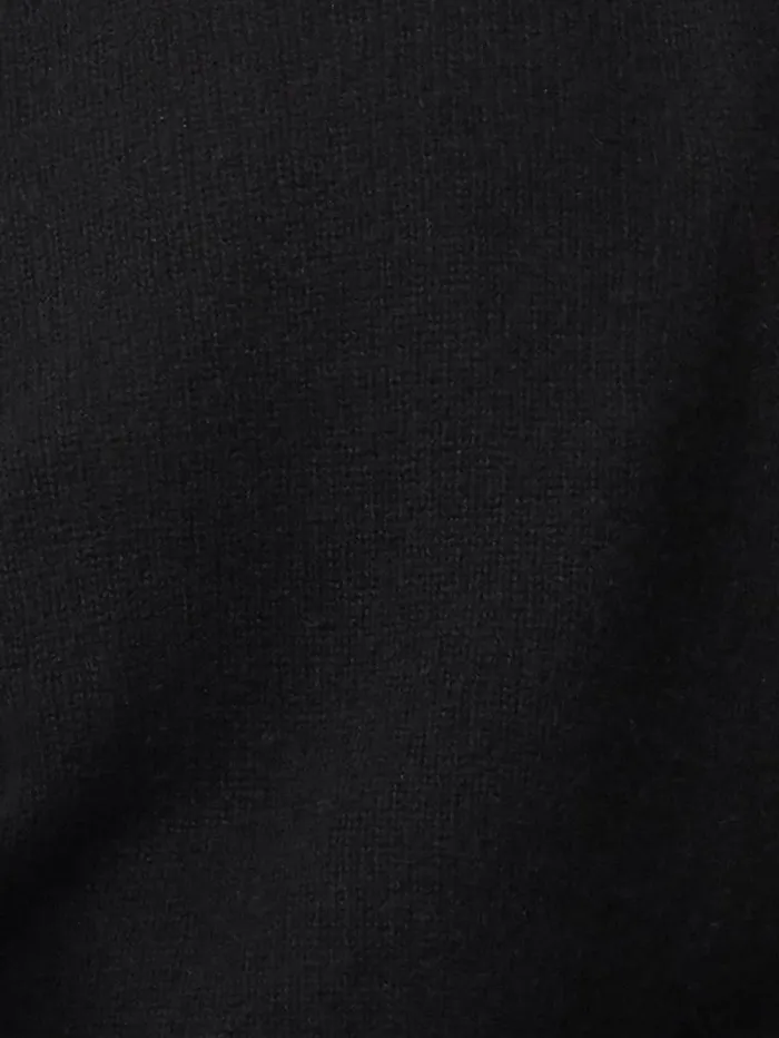 Cashmere Crew Neck Tank Black Women Jigsaw Knitwear and Cashmere