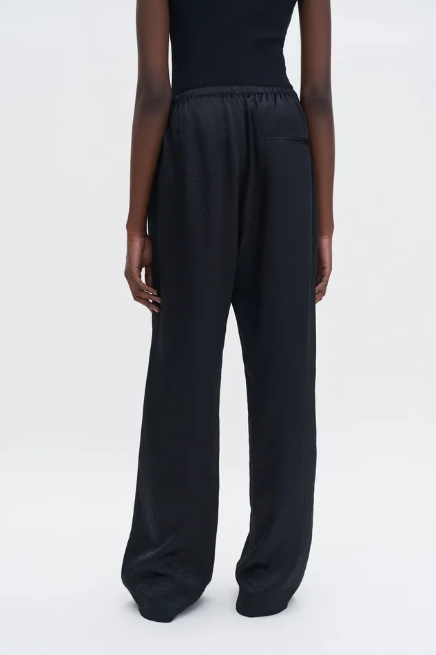 Casual Crinkle Trousers Black Women Trousers filippak Casual Crinkle Trousers Black Women Trousers filippak