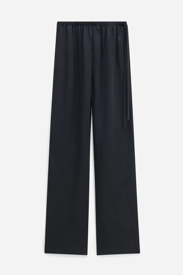 Casual Crinkle Trousers Black Women Trousers filippak Casual Crinkle Trousers Black Women Trousers filippak