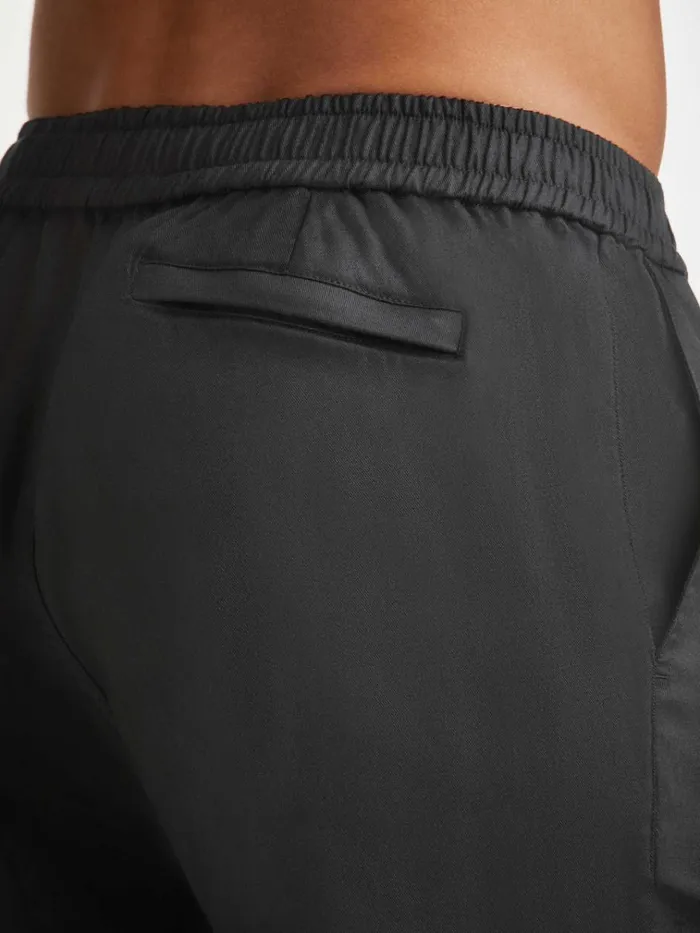 Casual Shorts Men Derek Rose Shorts Harris Lyocell Cotton Black