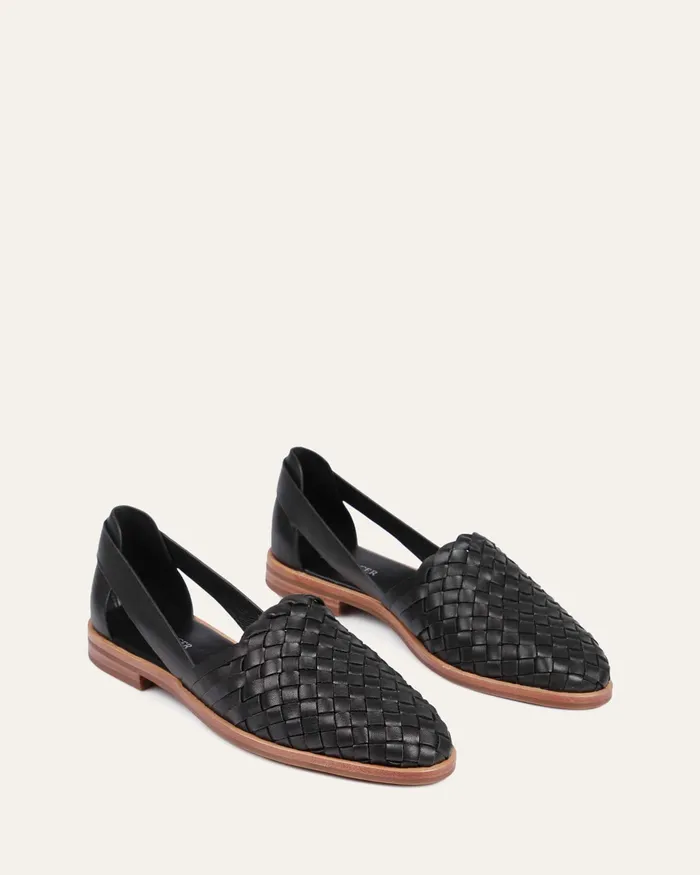 CASUAL Wisdom casual flats black leather jomercer Women