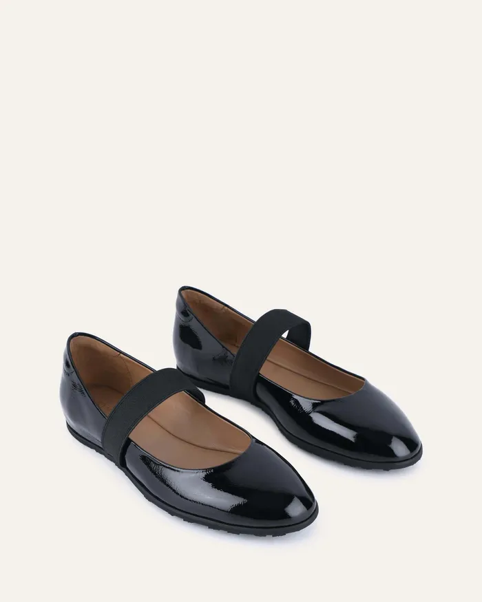CASUAL Women Hope casual flats black crinkle patent jomercer CASUAL Women Hope casual flats black crinkle patent jomercer
