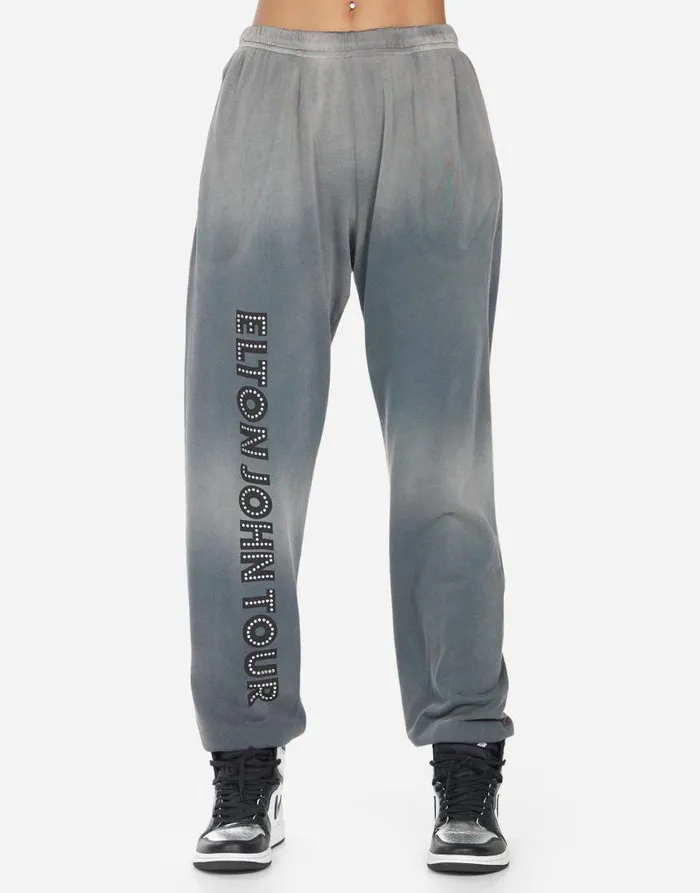 Chantria Elton John Piano Faded Graphite Women Lauren Moshi Long Sweatpants