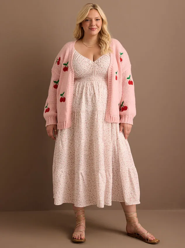 Charley Cherry Cardigan Pink Women Altar039d State Sweaters Cardigans