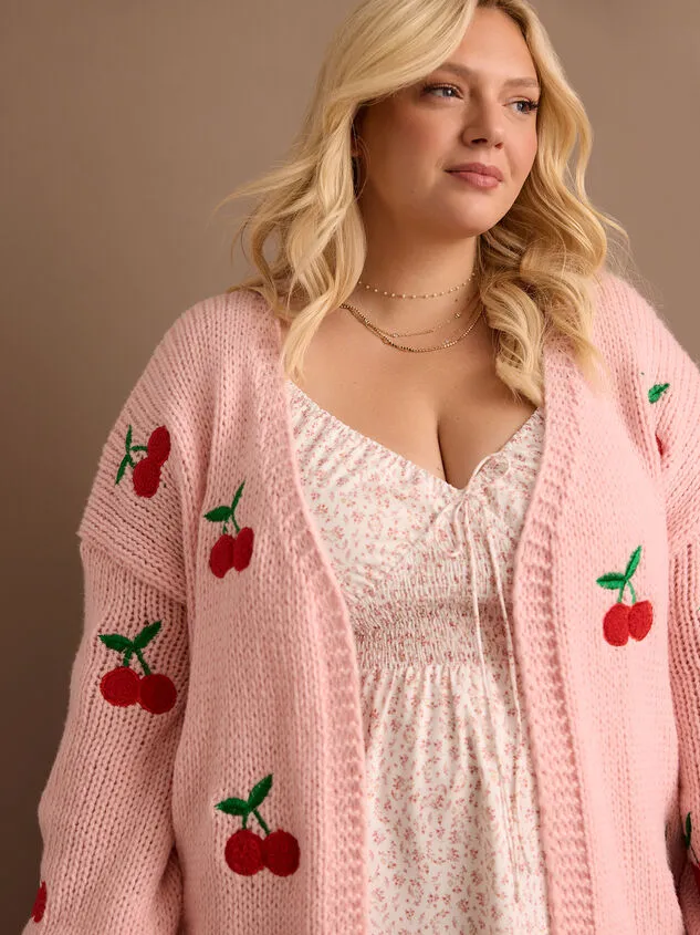 Charley Cherry Cardigan Pink Women Altar039d State Sweaters Cardigans
