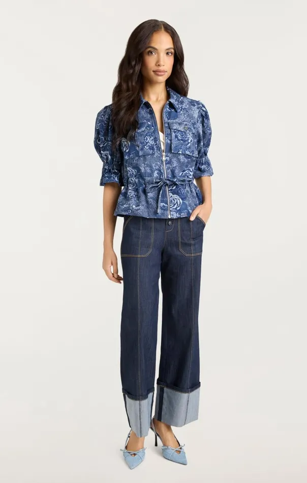 Cinq Sept Adie Jacket Indigomulti Women Denim