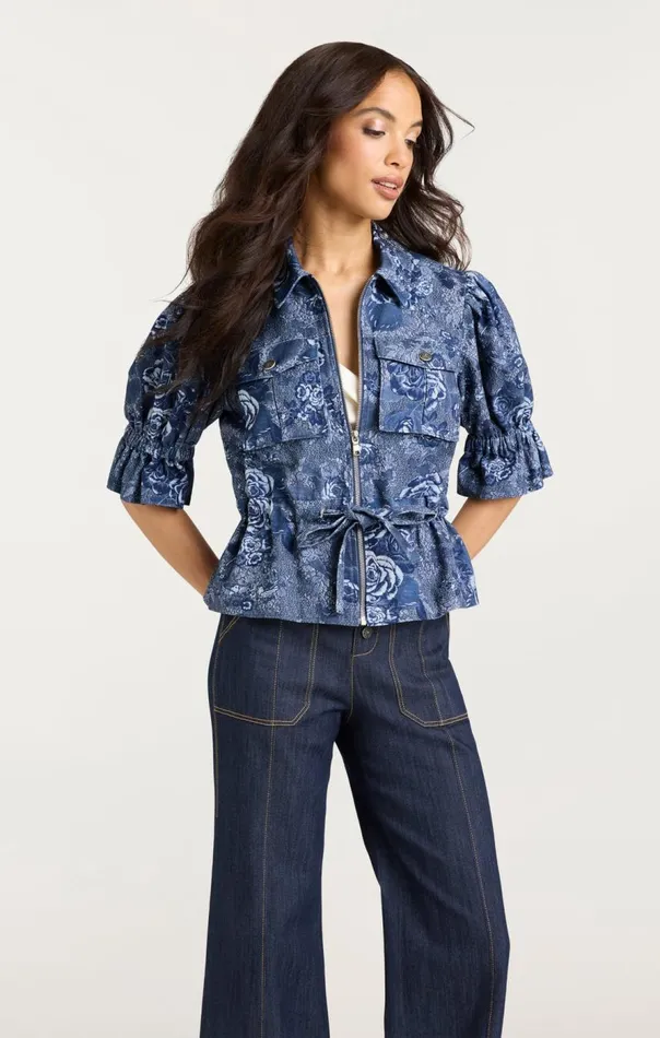 Cinq Sept Adie Jacket Indigomulti Women Denim