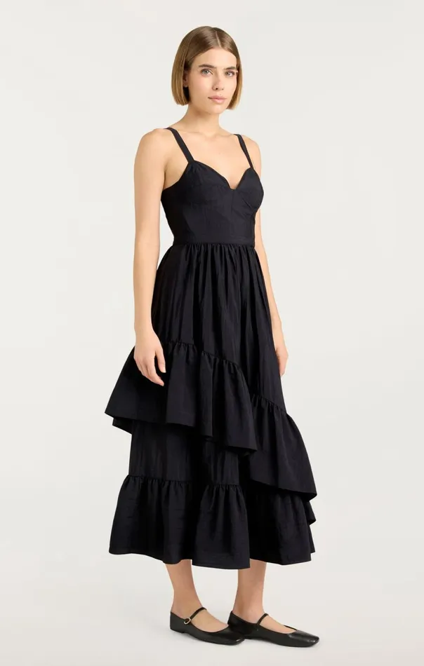 Cinq Sept Amy Dress Black Women Midi