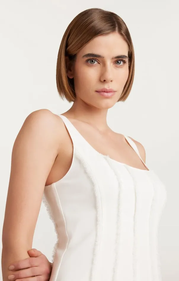 Cinq Sept Brantley Dress Ivory Women Mini