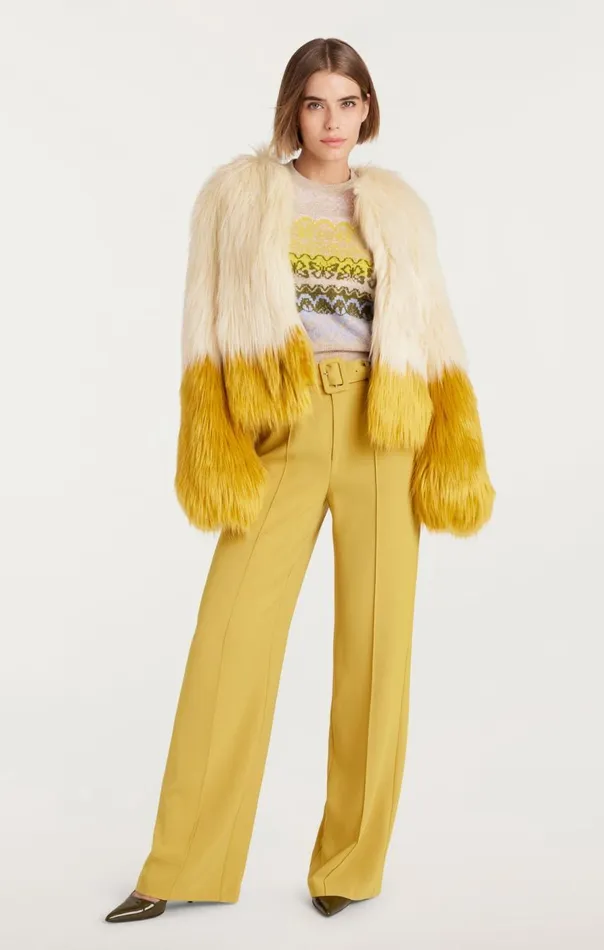 Cinq Sept Combo Benson Coat Plastergoldenpalm Women Outerwear