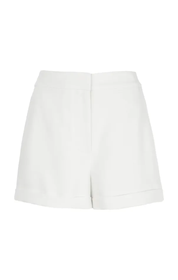 Cinq Sept Crepe Elaine Short Ivory Women Shorts