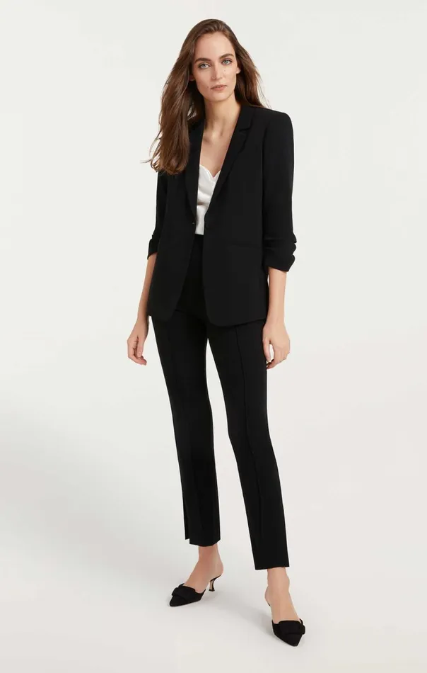 Cinq Sept Crepe Khloe Blazer Black Women Jackets