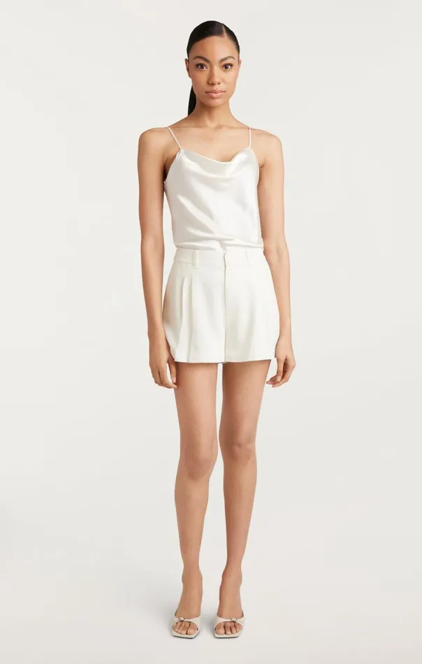 Cinq Sept Crochet Lace Corinna Short Ivory Women Shorts