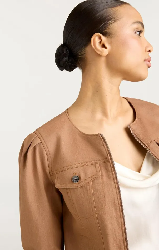 Cinq Sept Dalia Jacket Cocoa Women Jackets