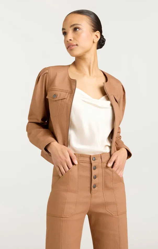 Cinq Sept Dalia Jacket Cocoa Women Jackets