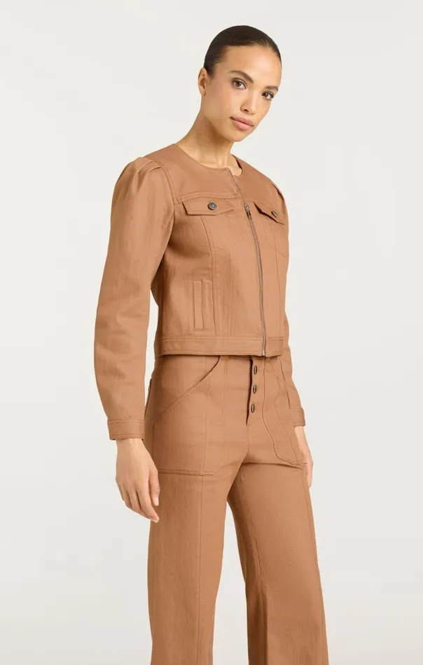 Cinq Sept Dalia Jacket Cocoa Women Jackets