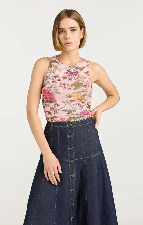 Cinq Sept Dasha Top Softpinkmulti Women Tank Tops and Camisoles