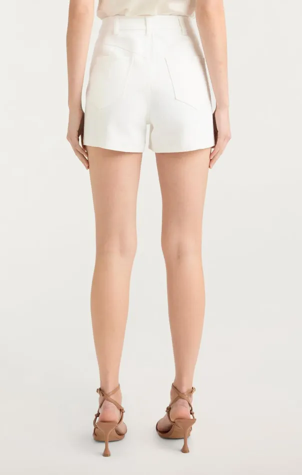 Cinq Sept Ditsy Dots Brea Short White Women Denim
