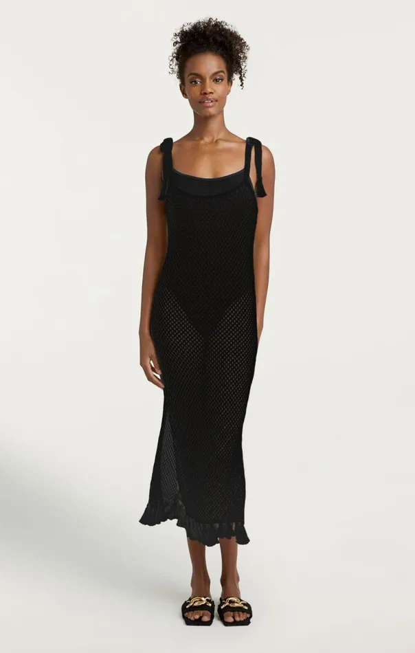 Cinq Sept Kerry Dress Black Women Coverups