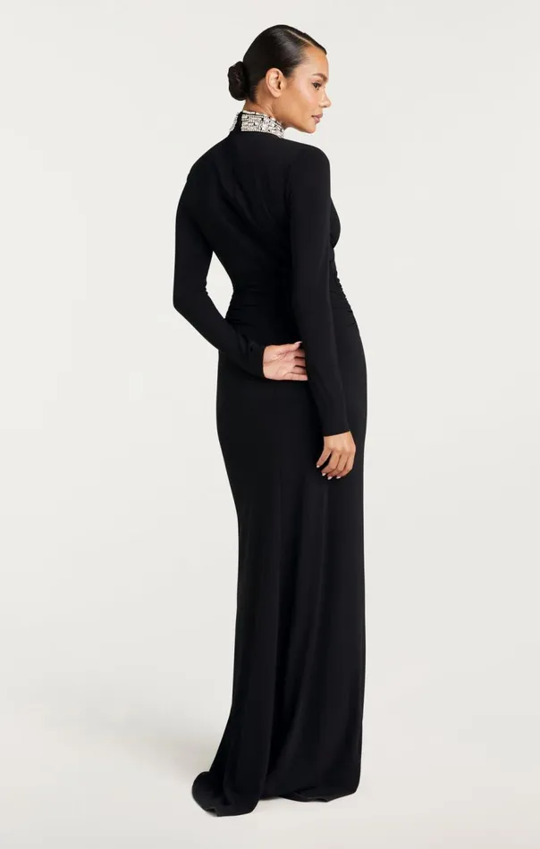 Cinq Sept Kimbra Gown Black Women Cocktail and Evening