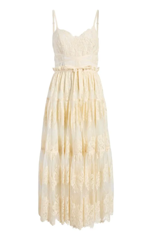Cinq Sept Lana Dress Gardenia Women Midi