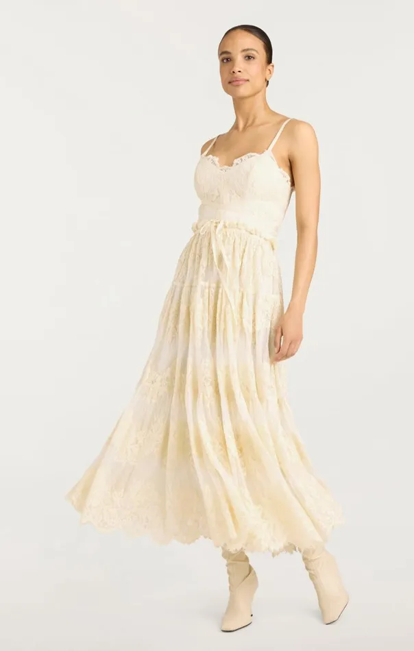 Cinq Sept Lana Dress Gardenia Women Midi