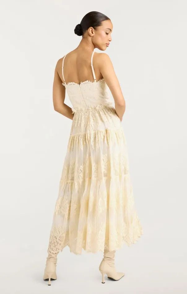 Cinq Sept Lana Dress Gardenia Women Midi
