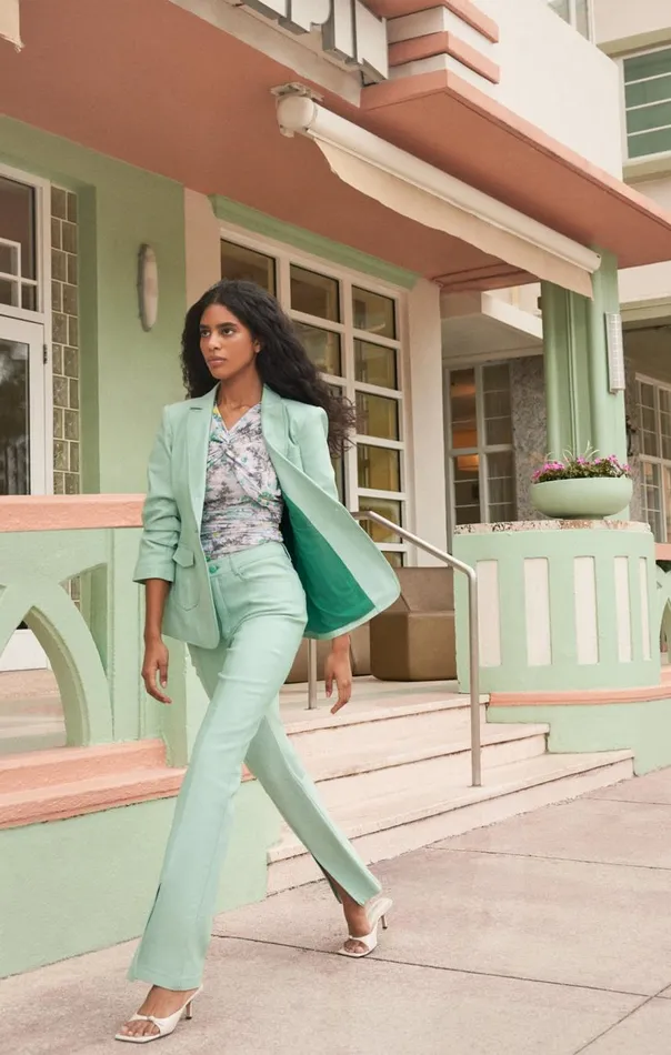 Cinq Sept Louisa Jacket Lightmarinegreen Women Blazers