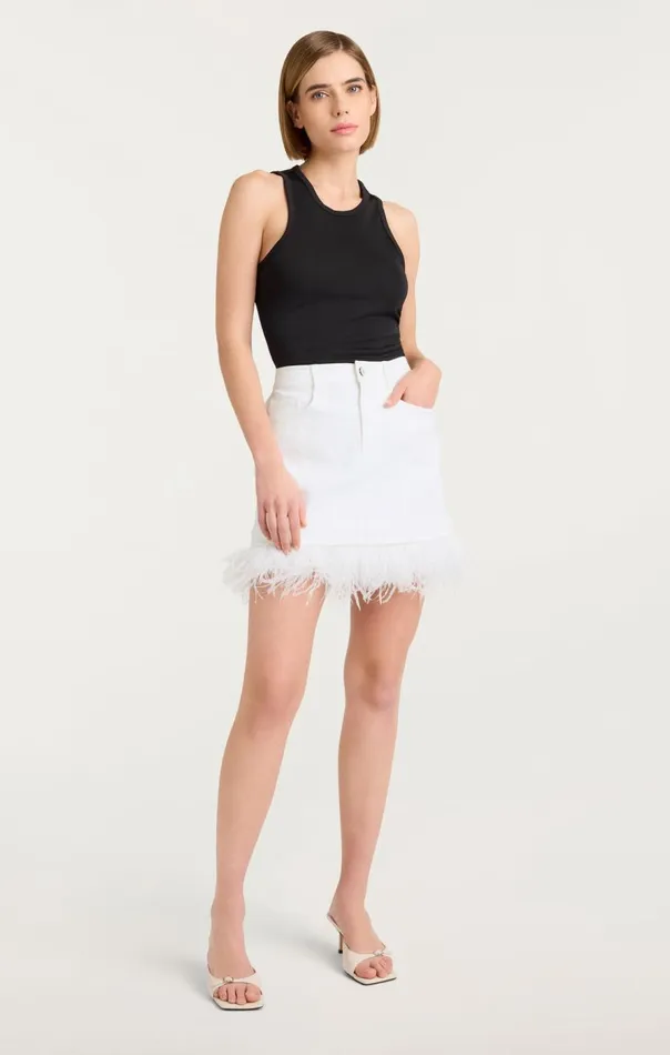 Cinq Sept Luca Skirt White Women Skirts