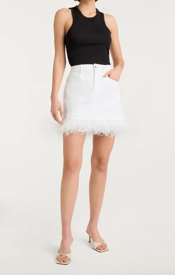Cinq Sept Luca Skirt White Women Skirts