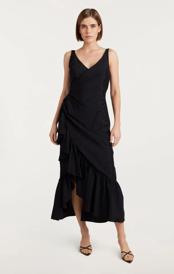 Cinq Sept Mimi Dress Black Women Cocktail and Evening