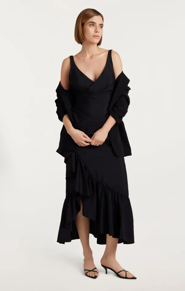 Cinq Sept Mimi Dress Black Women Cocktail and Evening
