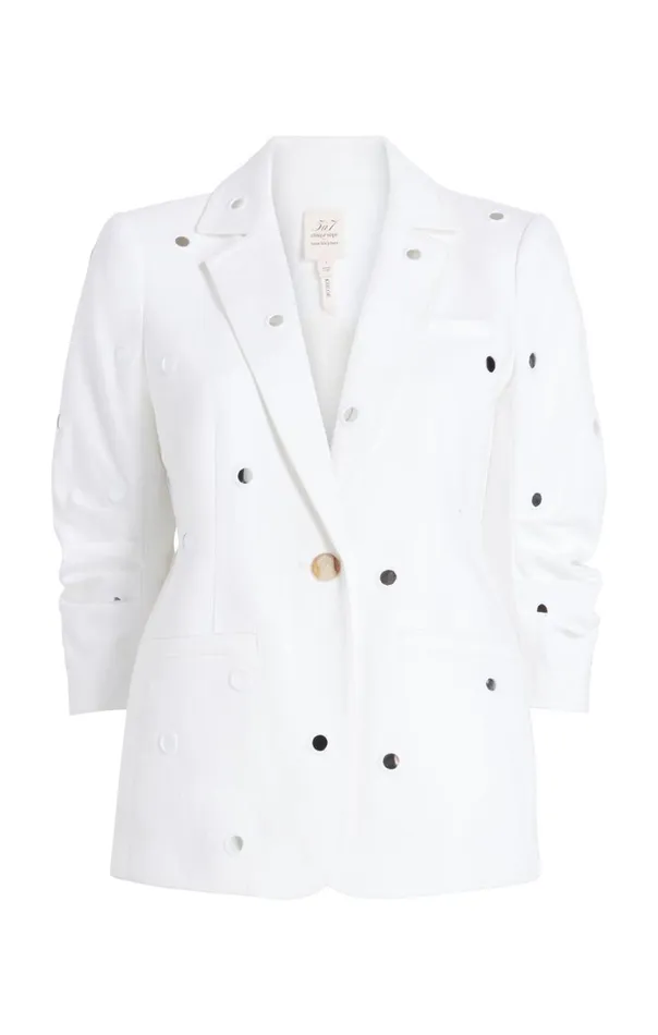 Cinq Sept Mirror Denim Khloe Blazer White Women Denim